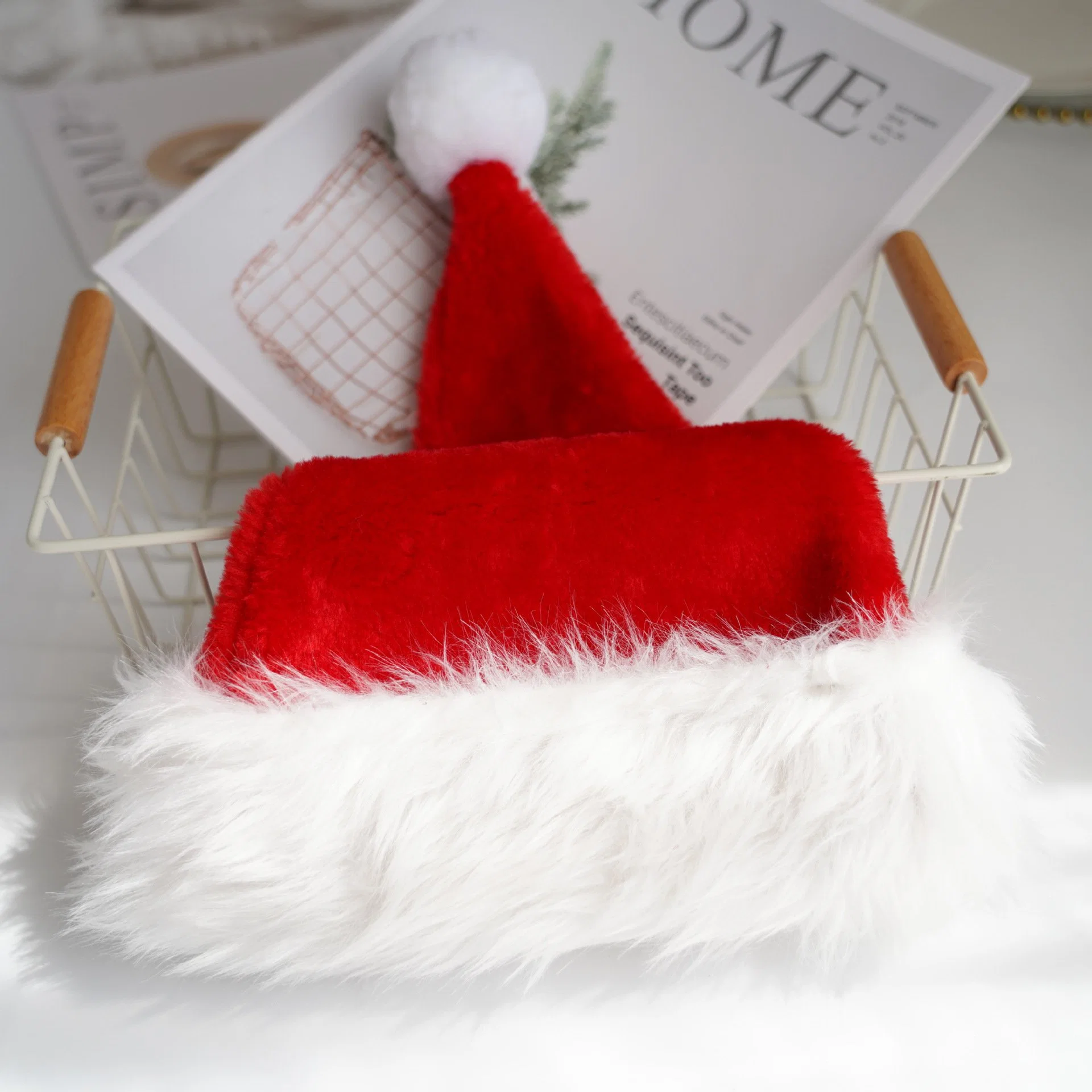 Mayorista/Proveedors Sombreros rojos de Navidad de alta calidad para adultos y niños