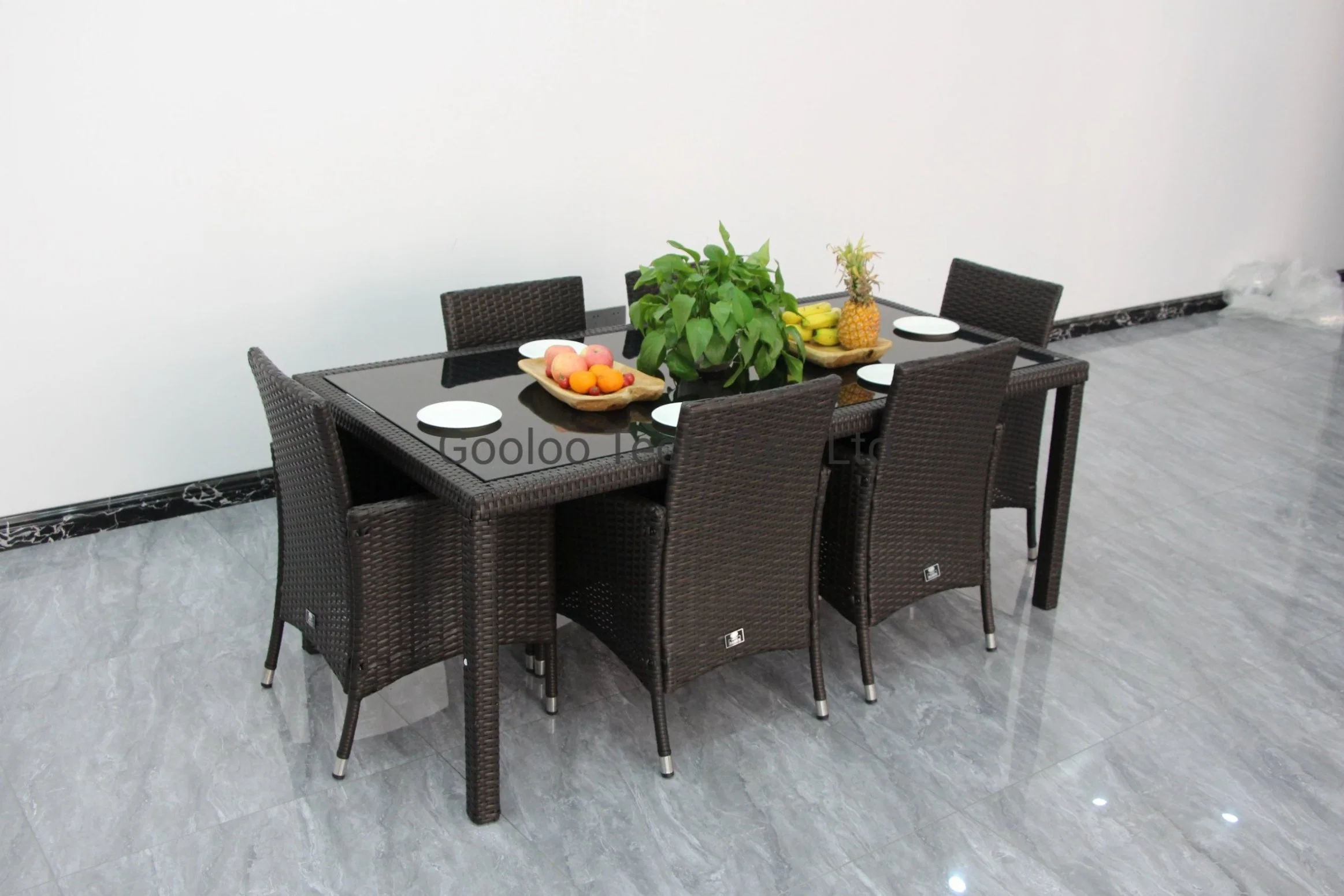 Rattan Modern Outdoor Indoor Factory Price Dining Table Set