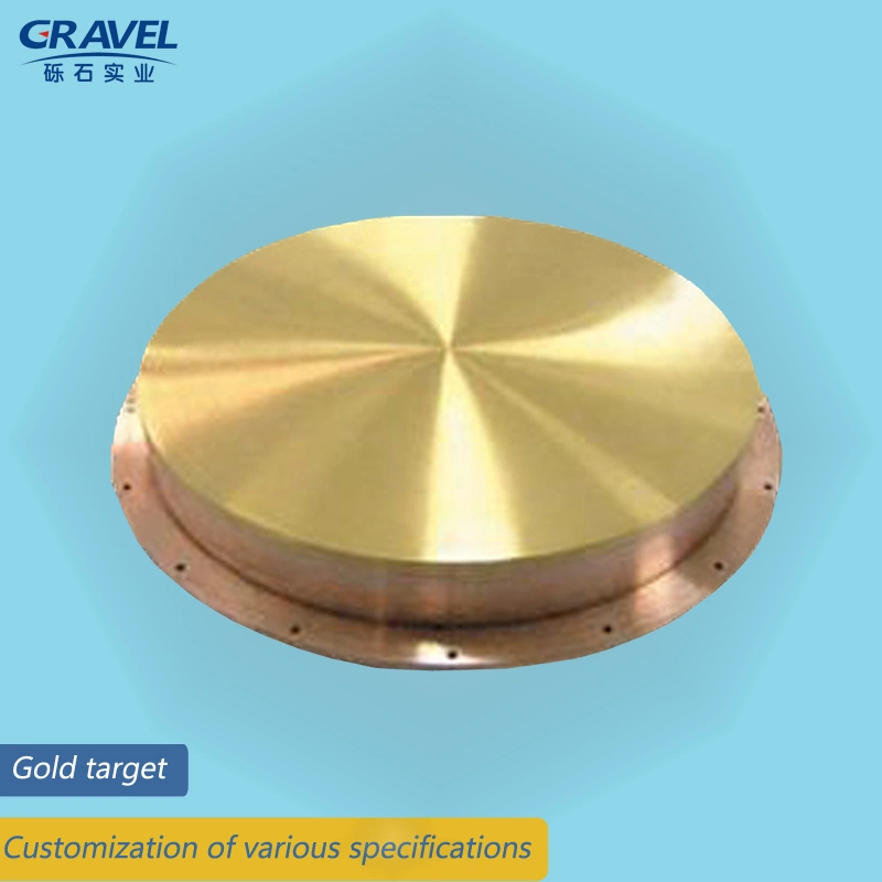 High Purity Gold Sputtering Target Material Custom Processing