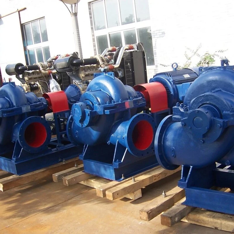 Original Factory Good Quality Horizontal/Vertical Double-Suction Split-Casing Volute High Pressure Centrifugal Water Pump for Irrigation/Fire Fighting/Dam