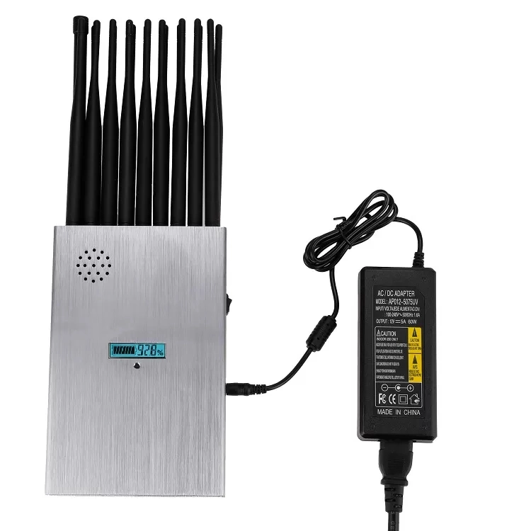 New Handheld 18antennas Signal Jammer All WiFi GPS Lojack Bluetooth Jammer Device