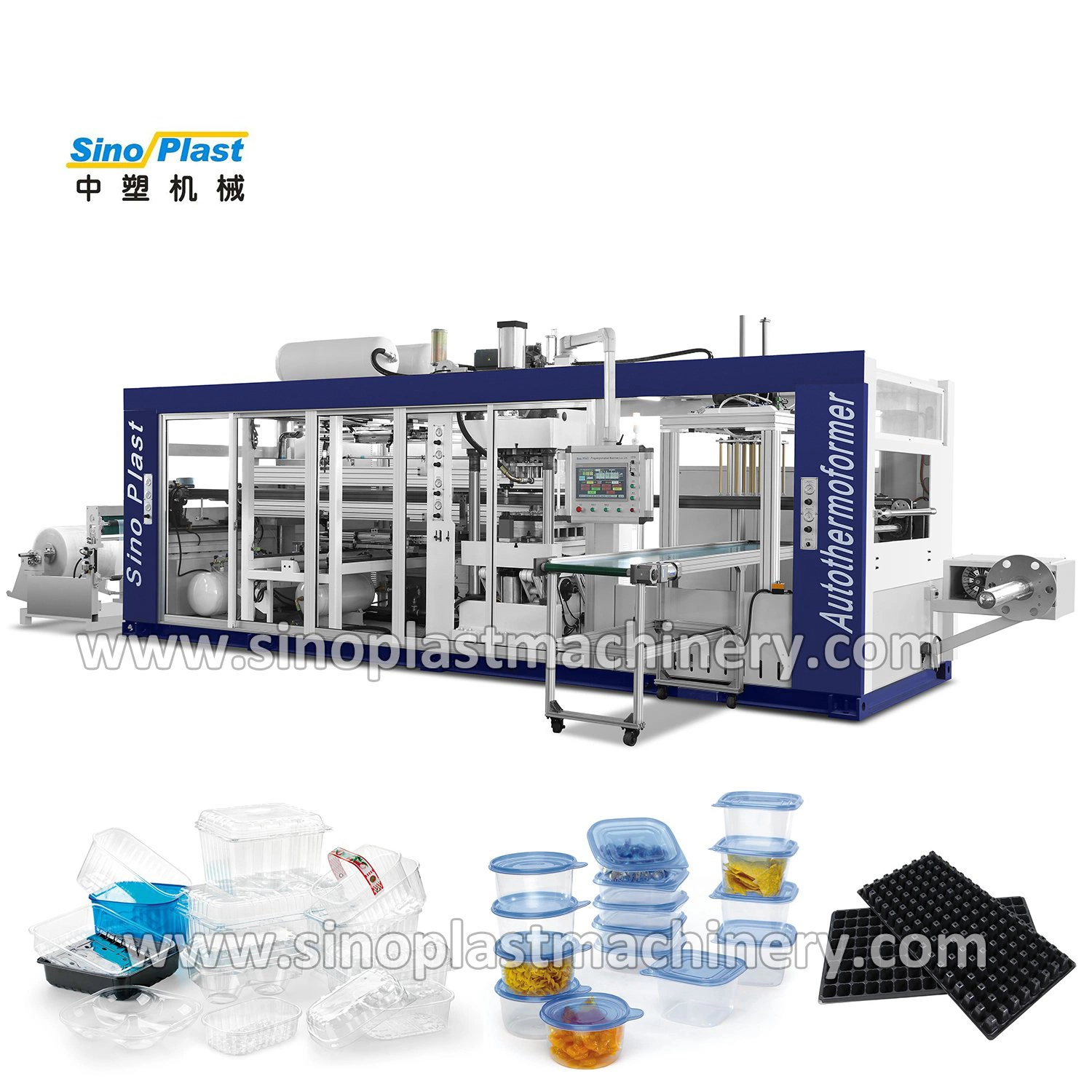 Automatic Plastic Disposable Cup Bowl Tray Container Thermoforming Forming Making Machine