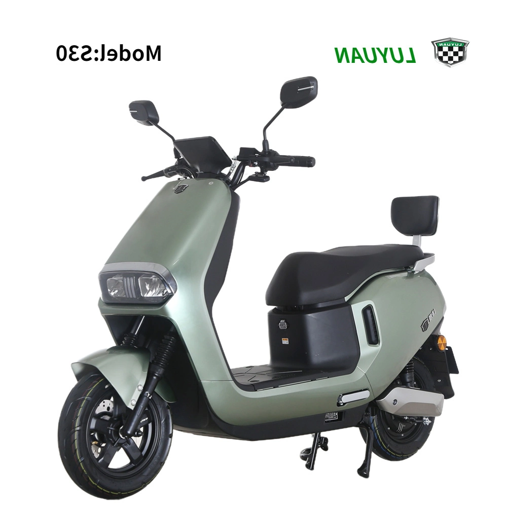 Зеленый электрический мотоцикл 1000W для взрослых