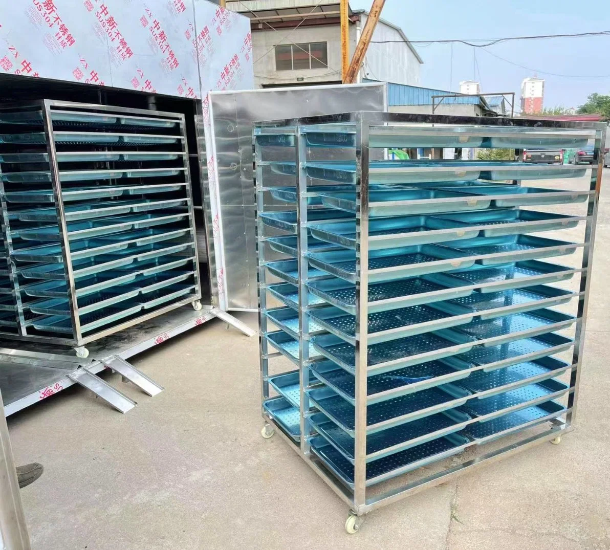 Industrial Gas Fish Meat Dehydrating Fruit Food Herbs Plum Drying Dryer Machine=