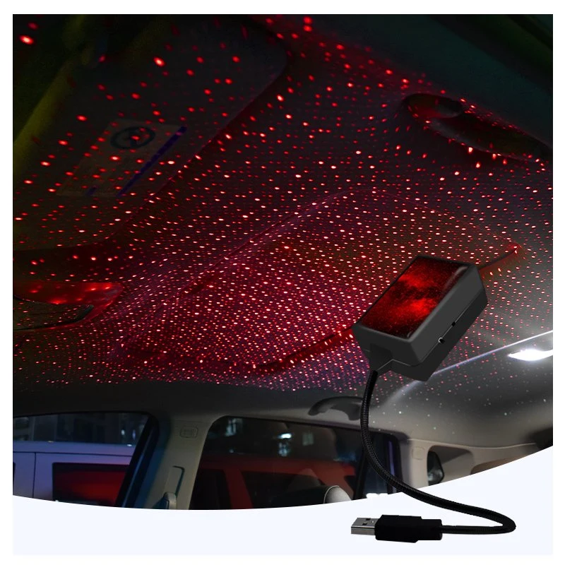 Universal USB LED Starry Sky Projector Atmosphere Lamp Star Neon Laser Dome Light Car Roof Interior LED Light