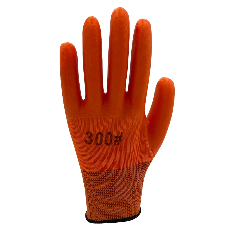 Low Price Multi-Purpose Nylon Antiacid Oilproof Labour Protection Industrial Fully Dipped PVC Coated Safety Work Gloves