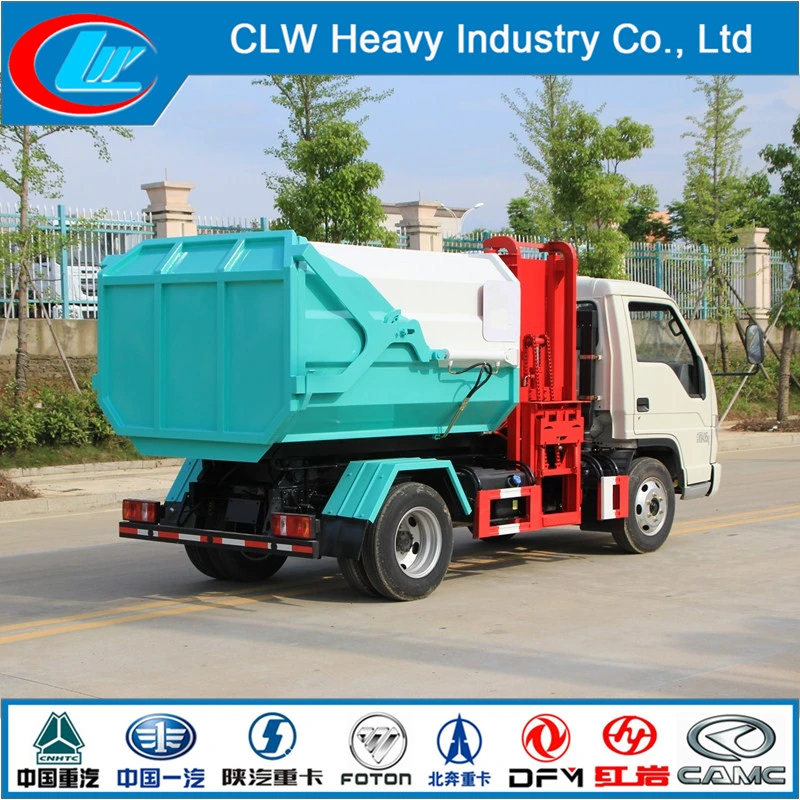 Foton 3 Cbm Automated Side Loader Refuse Truck Roll off Garbage Truck