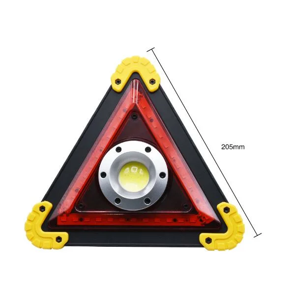 LED rouge blanc triangle de feu d'avertissement de trafic de rafles