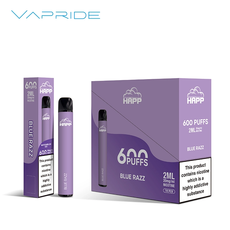 Vapride 600 puffs Мини одноразовый Vape E сигарета