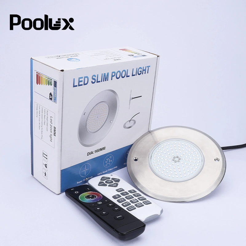 Poolux Mini 110 مم 6wtt Pool Light SMD DC Super Slim مصباح حوض سباحة تحت الماء LED 8 مم