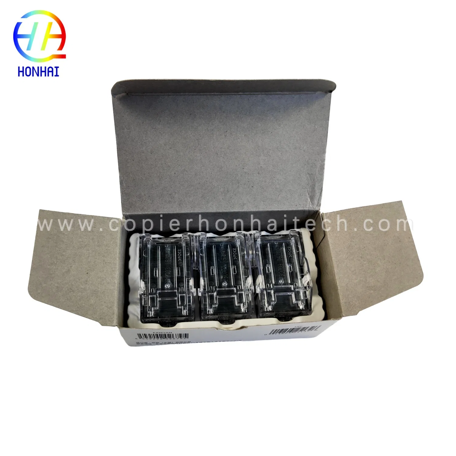 Cartucho original de grapas nuevo: Caja de 3 para Canon Finalizador de folletos V1 V2 imageRUNNER ADVANCE 6555I 6565I 6575I 8505I 8585I 8595I C7565I C7570I C7580I 0146C001