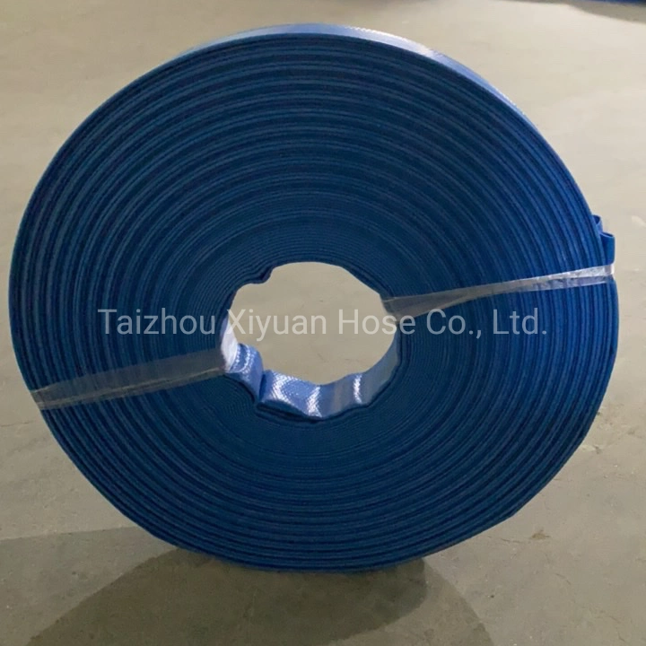 Popular en Dubai 2bar 100m PVC suave riego flexible Lay Tubo de agua plano