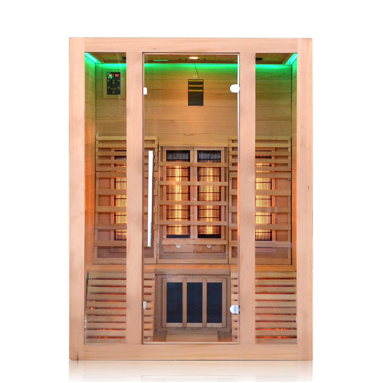 La mejor madera de Hemlock Infrarrojo Lejano vapor Sauna de interior para 2 personas