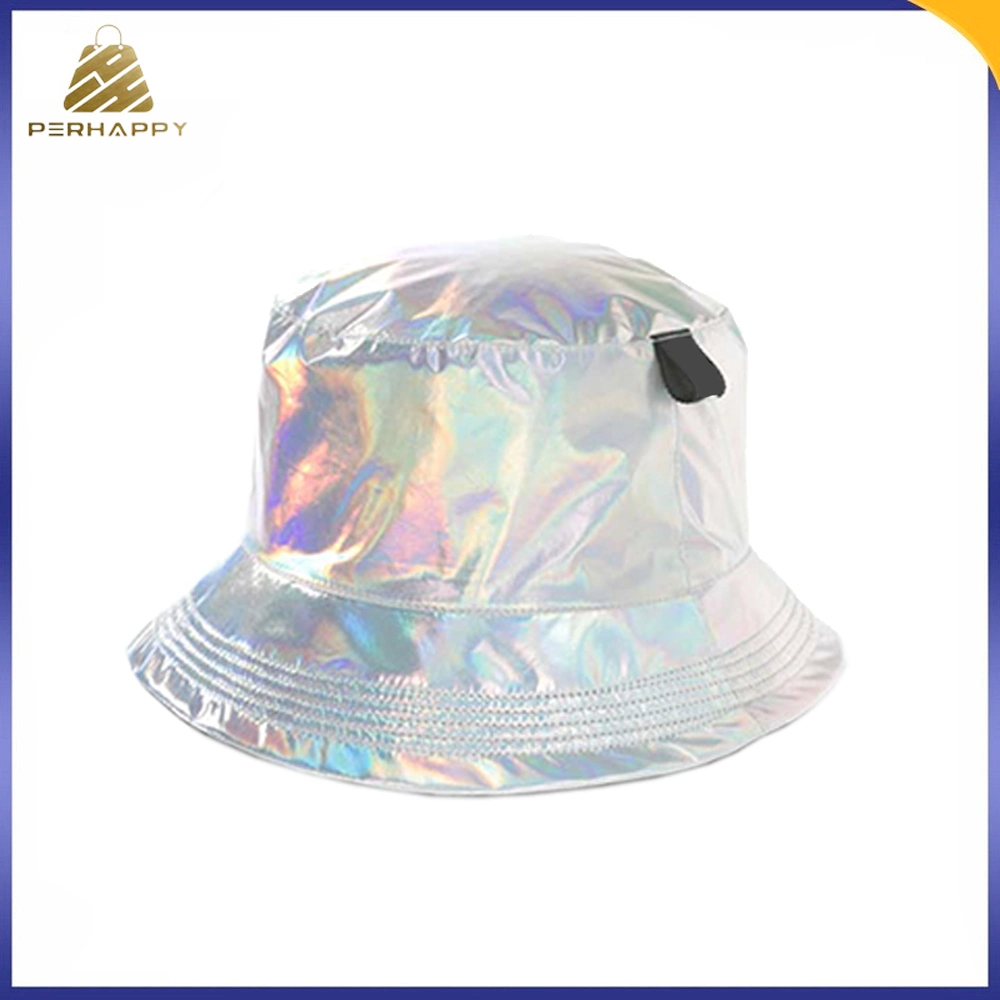 Fashion Color Changing Rainbow Retro Reflective Bucket Hat Fisherman Cap
