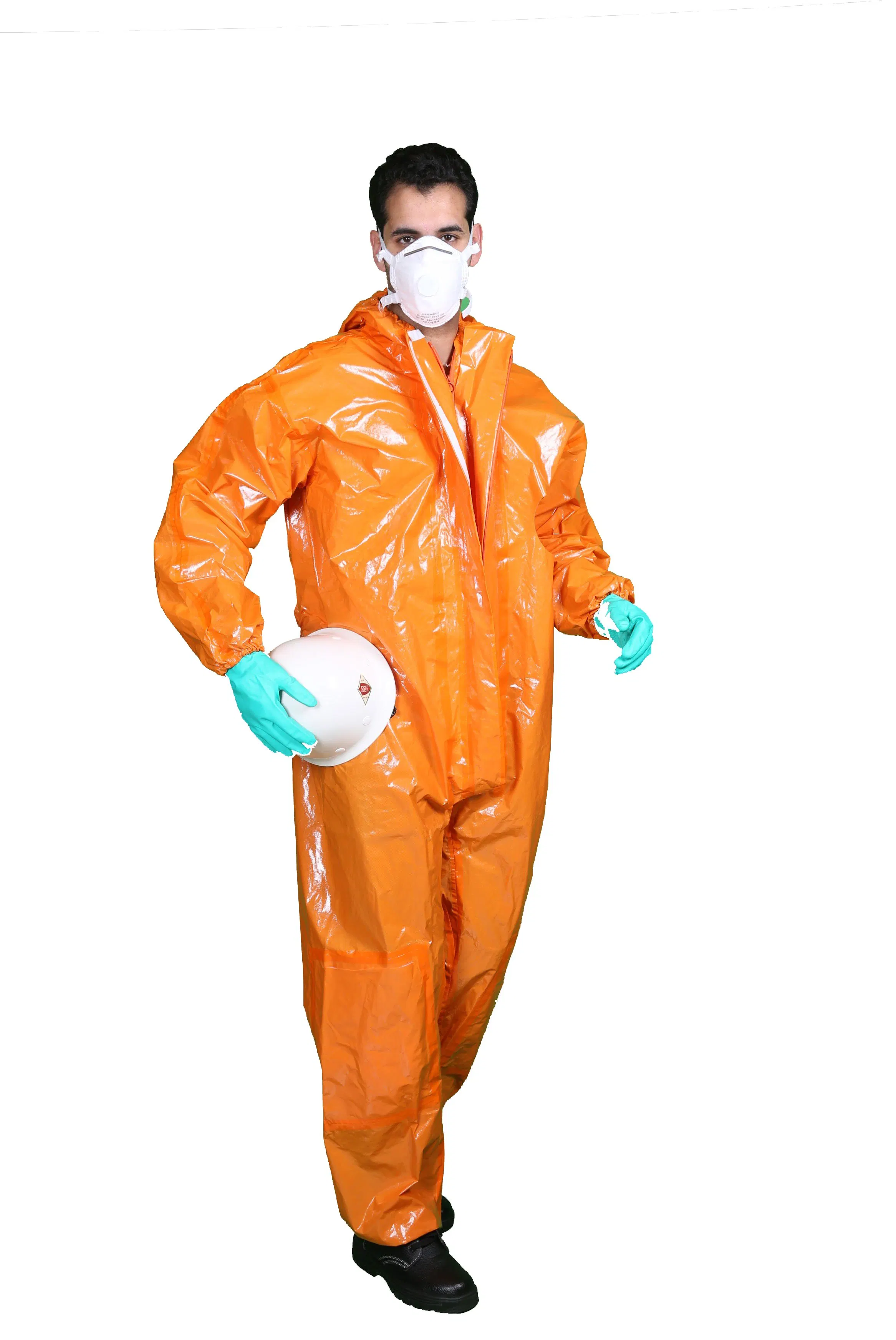 Type3/4/5/6 Einweg-Chemikalienschutzkleidung Overall Arbeitskleidung Jumpsuit