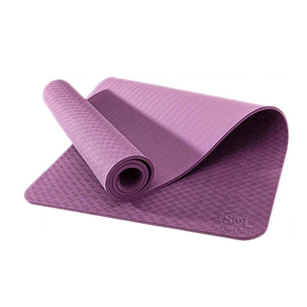 Sol Trending Products Eco Friendly Exercise OEM Chemical Free Eco Recycled Friendly Good Perfomance Thick Print TPE Yoga Mat