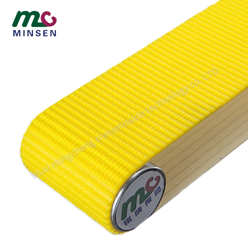 Factory Cheap Yellow PVC Rough Top Conveyor Belt for Inclined Conveying/Jogging Machine/Packing Machine/Logistics