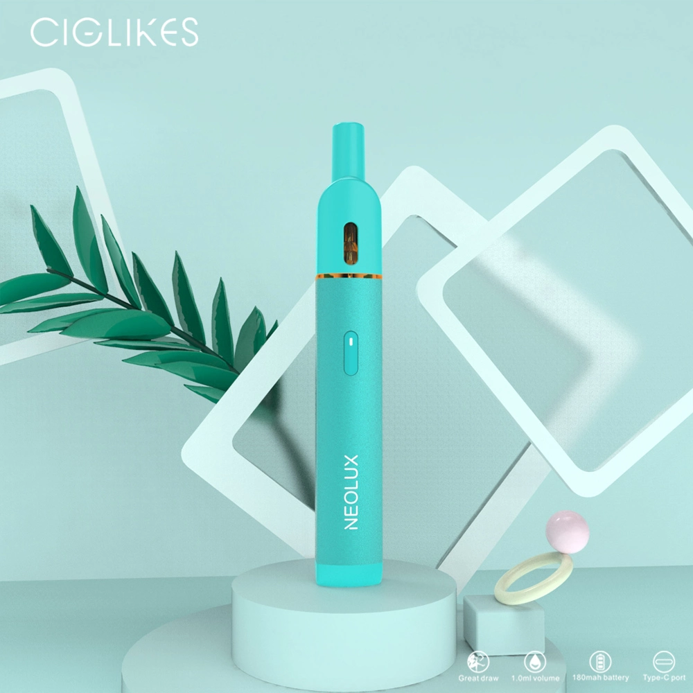 High-End Ciglikes D10 Neolux Disposable/Chargeable Pen Style Ceramic Wick Wholesale/Supplier Vape Mod Snus Tobacco Minion X Qlusive Vape Bsd Vape Frumist