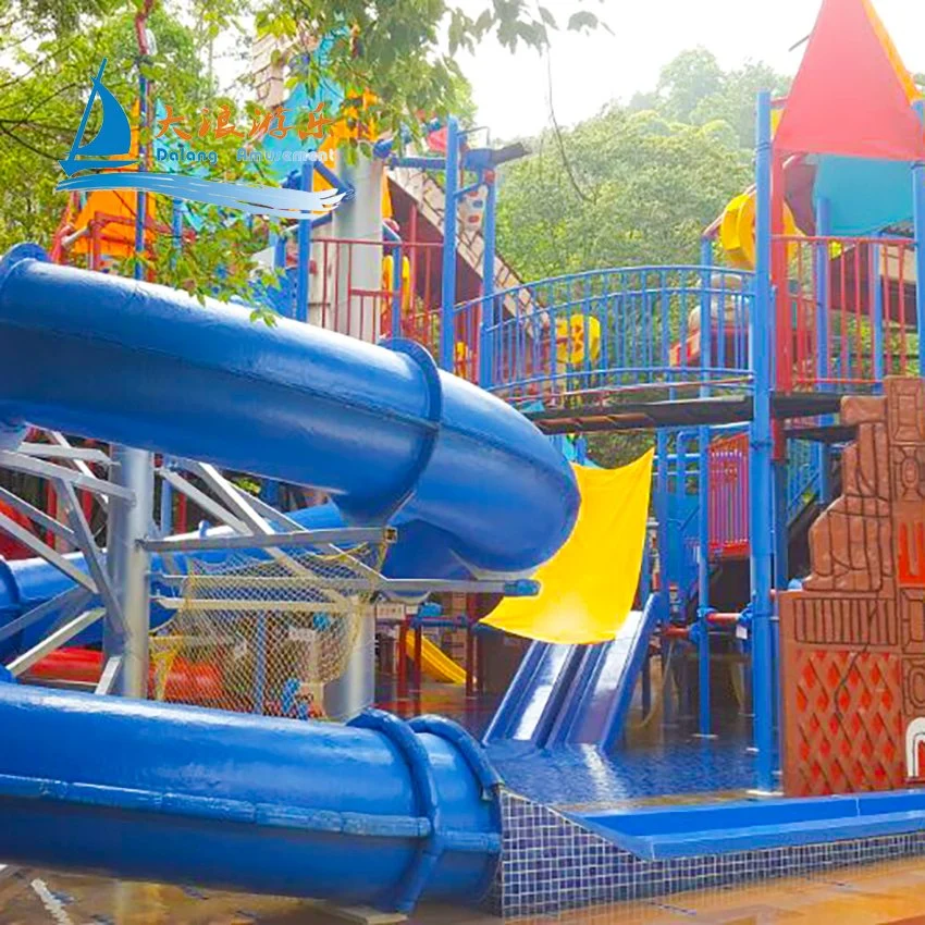 Middle Large Amusement Park Outdoor Water Playground Equipment Maya Style for Sale