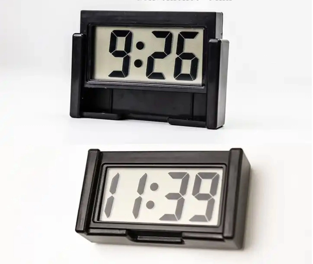 LCD Mini Desk Clock for Kids Children Interior Accessory Cars Alarm Clock