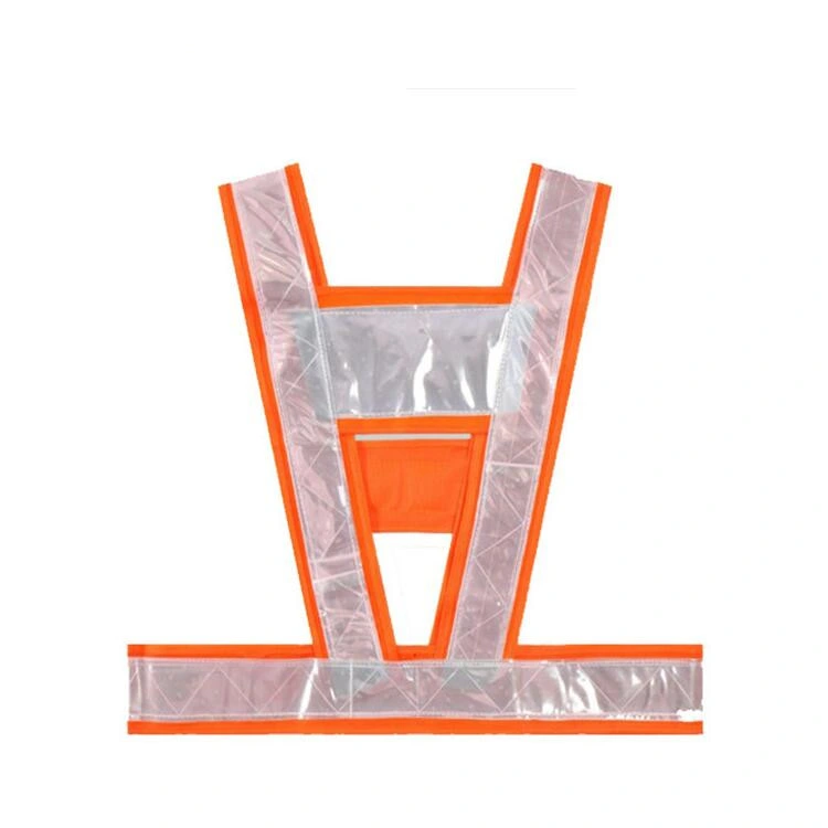 100% Polyester High Visibility V Shape Reflective Safety Vest Beltreflective Running Vest