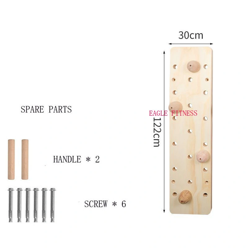 Wholesale/Supplier Wall Mounted Fitness Wooden Climbing Peg Board Cross Training Exercise Equipment