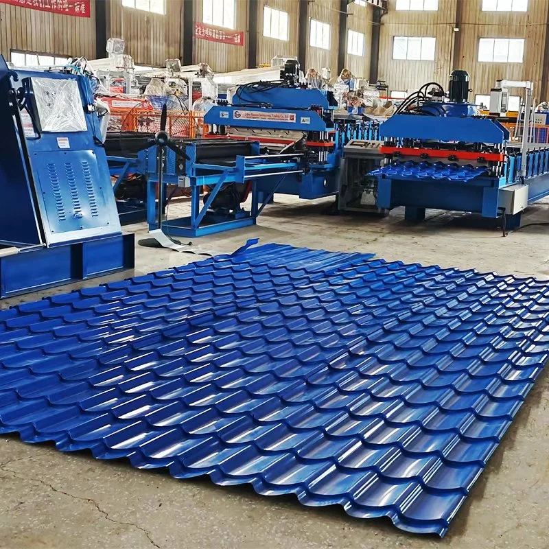 Automatic Colour Steel Step Formed Making Machine Glazed Tile Roofing Former Machine