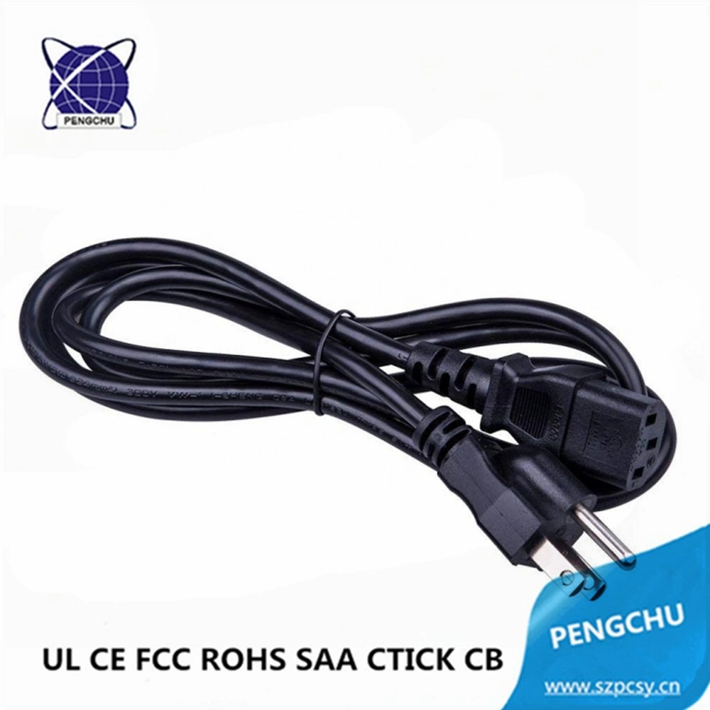 16awg/18awg/ 1m 2m 3m 5m us enchufe cable de alimentación de ca para el servidor de equipo