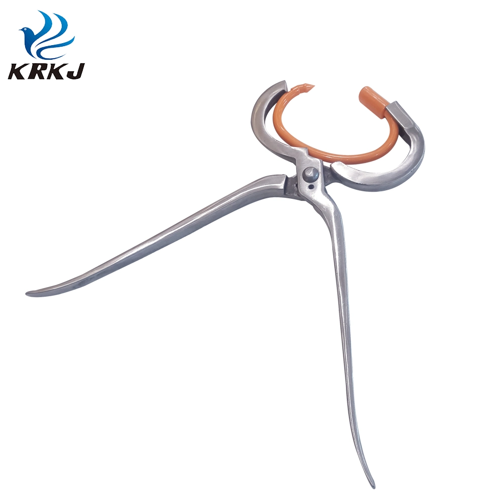 Stainless Steel Bull Nose Ring Applicator Punching Pliers for Cow