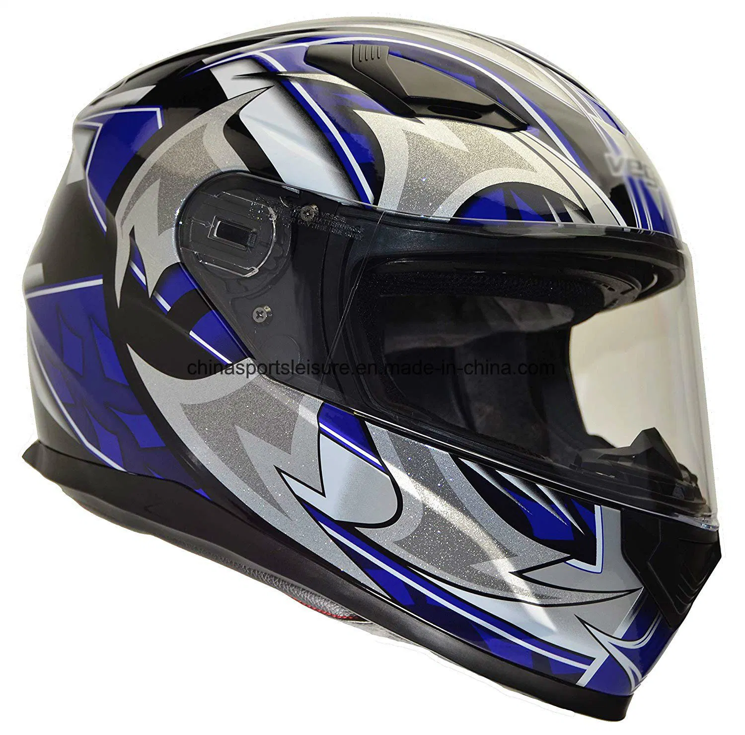 Professional ECE Approved Double Visor Motorcycle Full Face Helmet of ABS