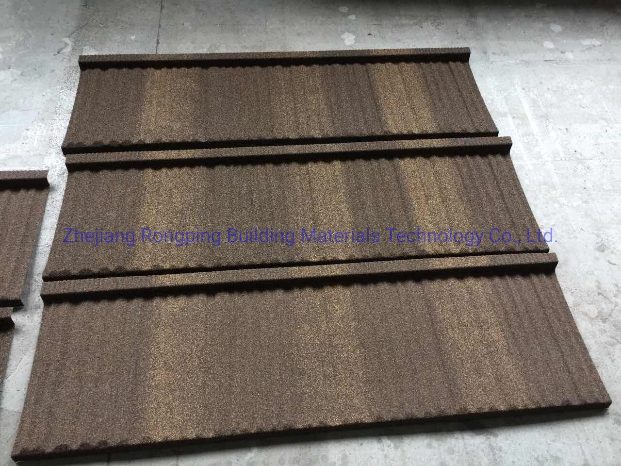 China Roof Tile Roofing Sheet Galvalume Stone Color Coated Metal Roof Tiles