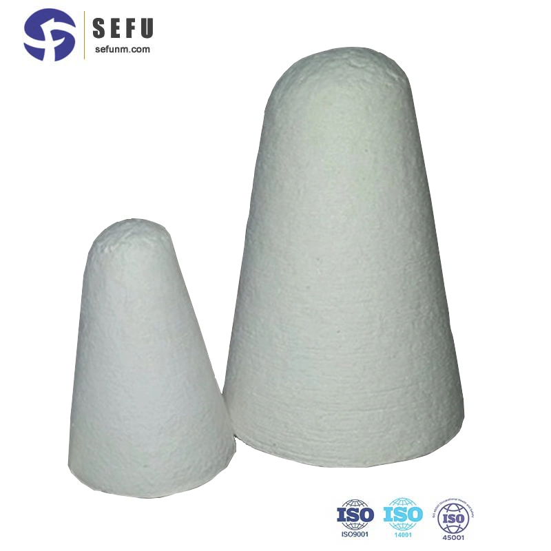 Sefu China Fibra Cerâmica Silicato de alumínio Fabricação de cerâmica de fibra toque o cone do rolamento