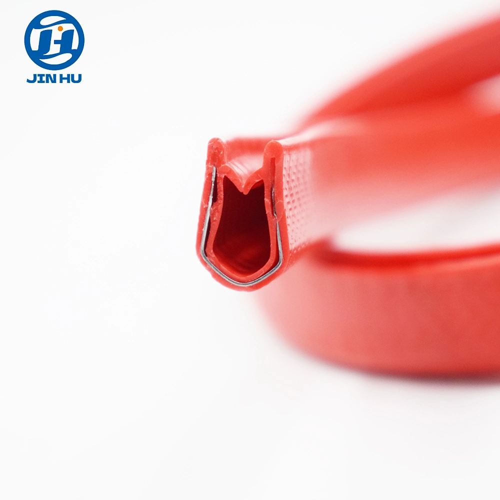 Red Custom Shape PVC/EPDM Extrusion Rubber Seal Strip (OEM)