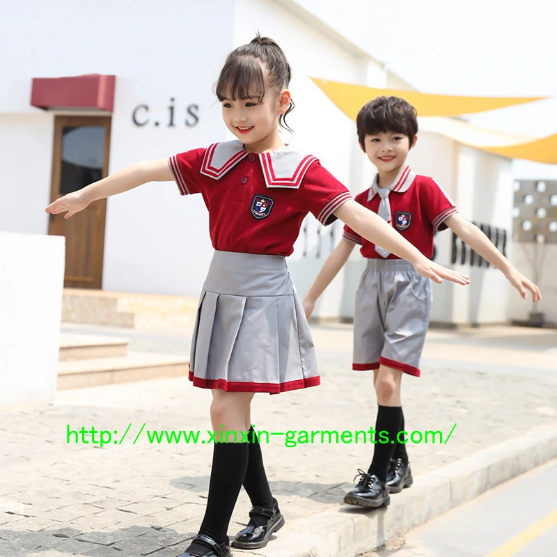 Factory Direct Sale Summer and Spring School Garment for Kindergartens School Apparel (U2324)