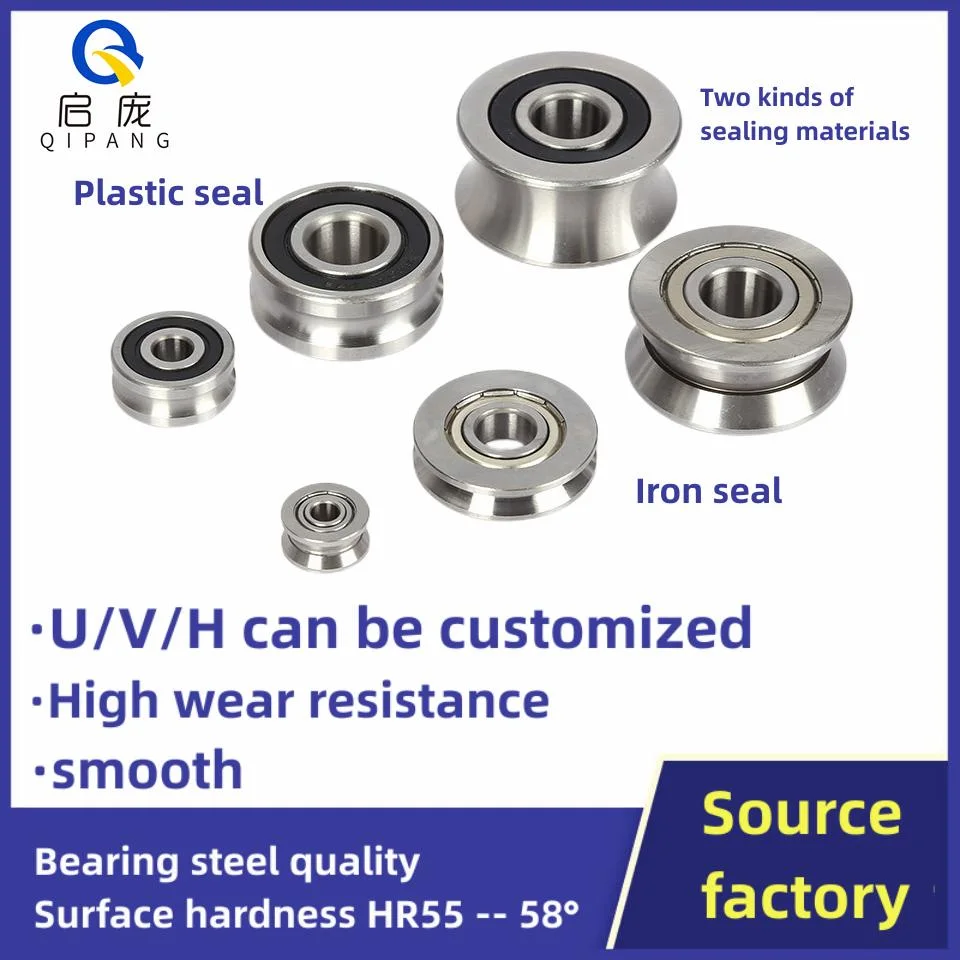 12*54*25 V10 Rail Linear Bearing Guide Rollers, Double Row Guide Rail Track Roller V Groove Bearing