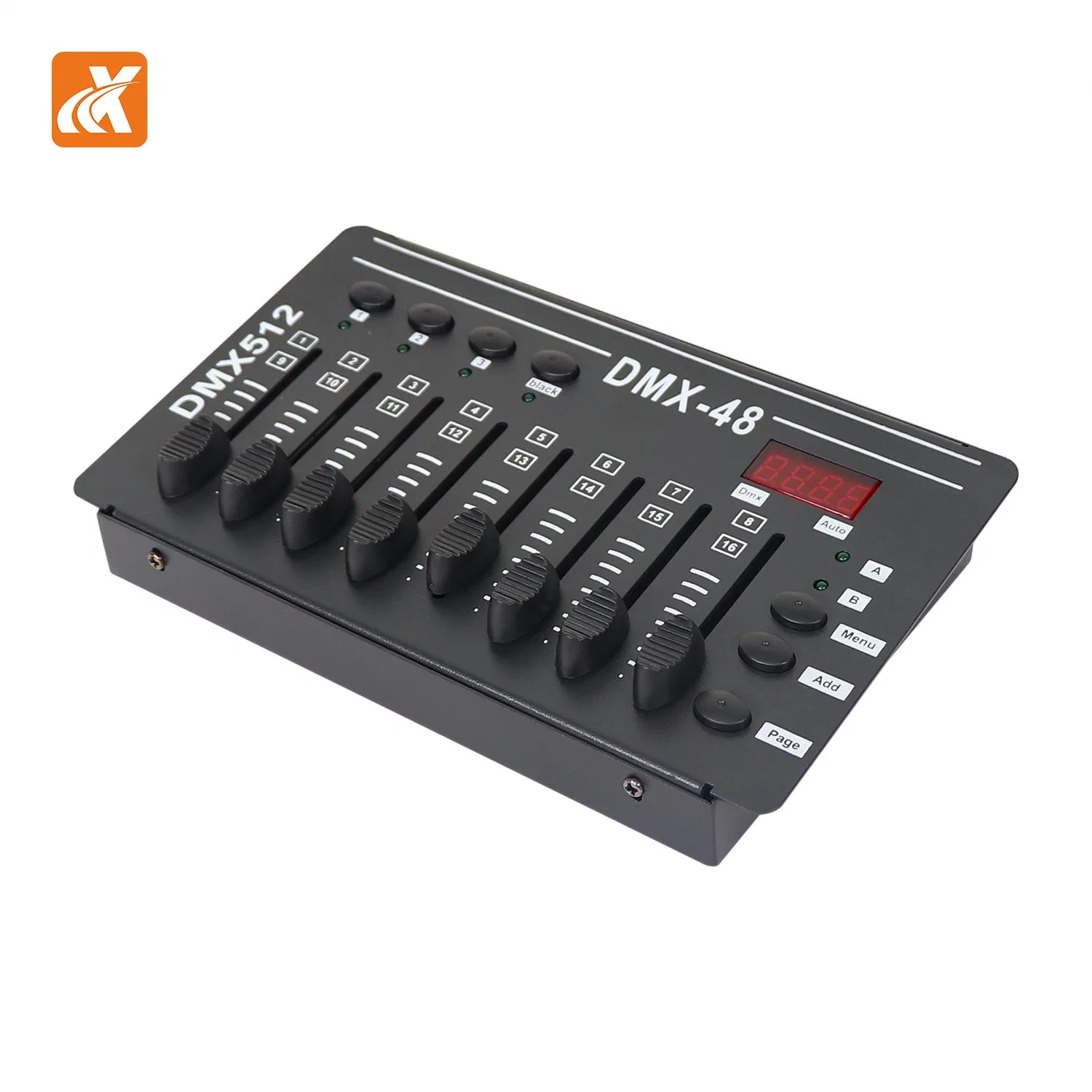 Model Kt-Mc48 Mini Console 5V 2W Power DMX512/1990 Signal Output 4-Digit Digital Quick Step Soft Light Oak