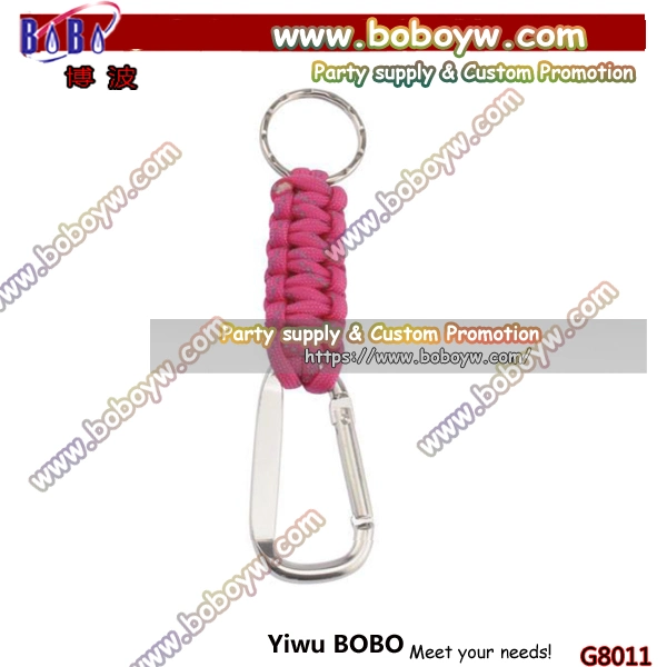 Christmas Gift Personalized Paracord Keychain Carabiner Keychain Custom Keychain Office Supply (G8011)