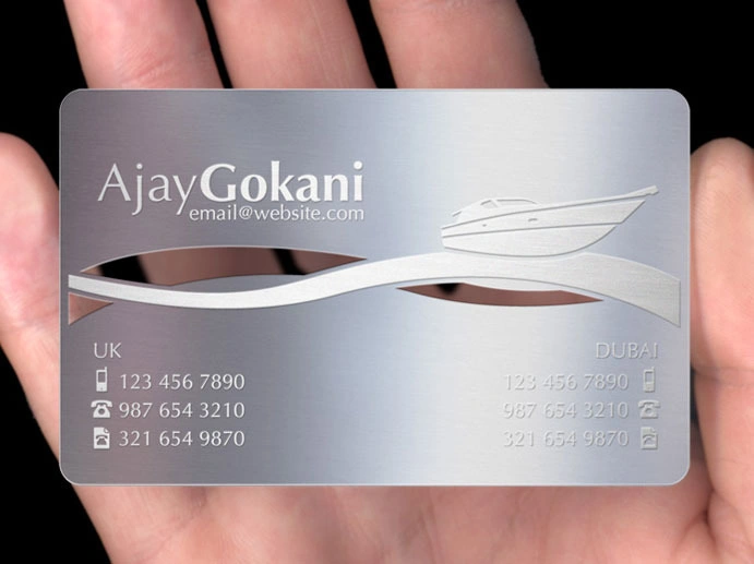 VIP Card Name Card Metal Etched Business ID Card