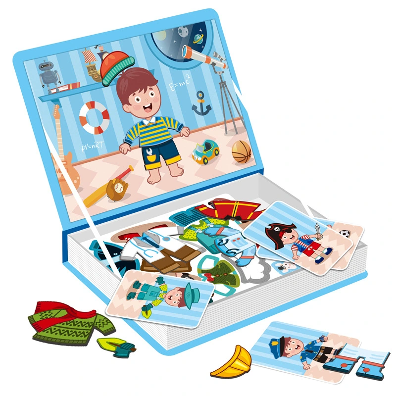 Puzzle magnético jogo de vestuário de brinquedo de aprendizagem precoce SMART Boy Para criança