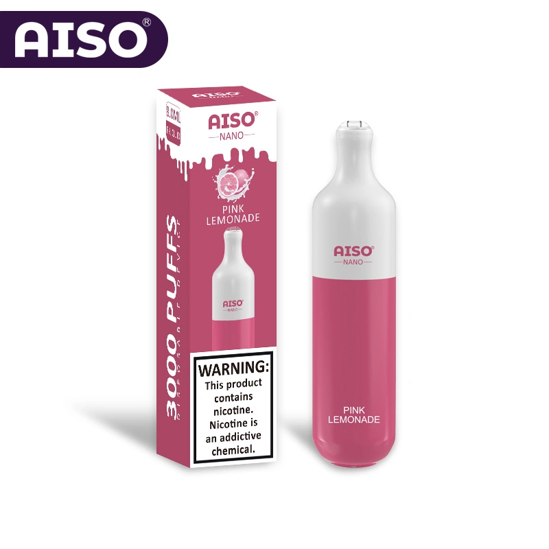 2022 Hot Selling Factory Aiso Nano 3000 Disposable/Chargeable E Cig Vape Kit for Wholesale/Supplier