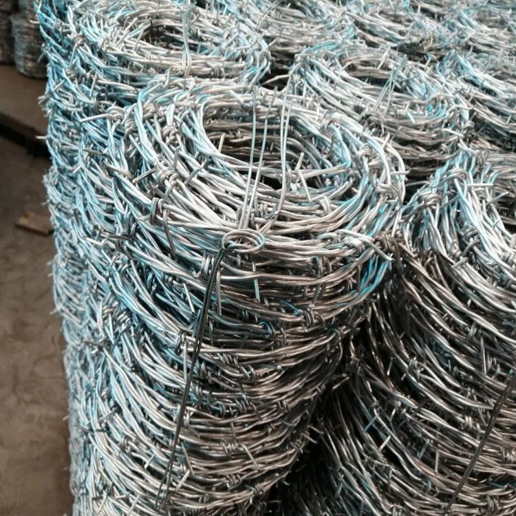 Hot Dipped Galvanized Alambre De Puase Low Price Barbed Wire Fence Roll