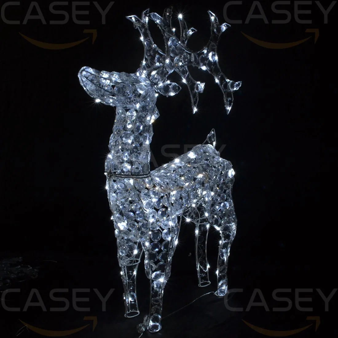 1/6chrismas LED extérieure Deer 3D motif Street lumière à travers Deer Lumière de rue motif