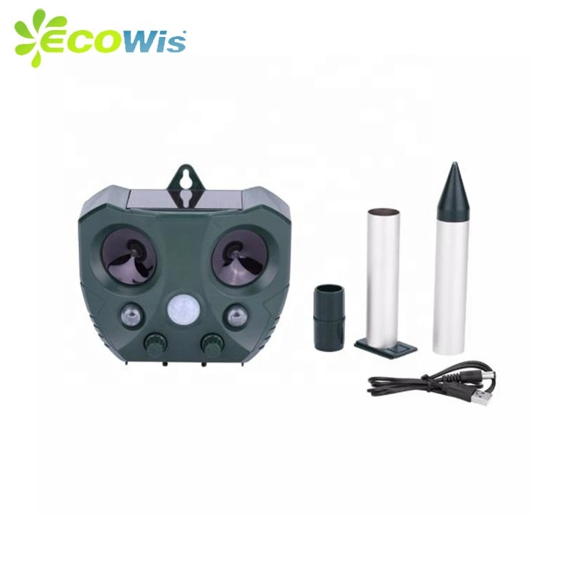 Garden Outdoor Animal Control Bird Reject Rodent Deter PIR Waterproof Solar Ultrasonic Mole Repeller Pest Control