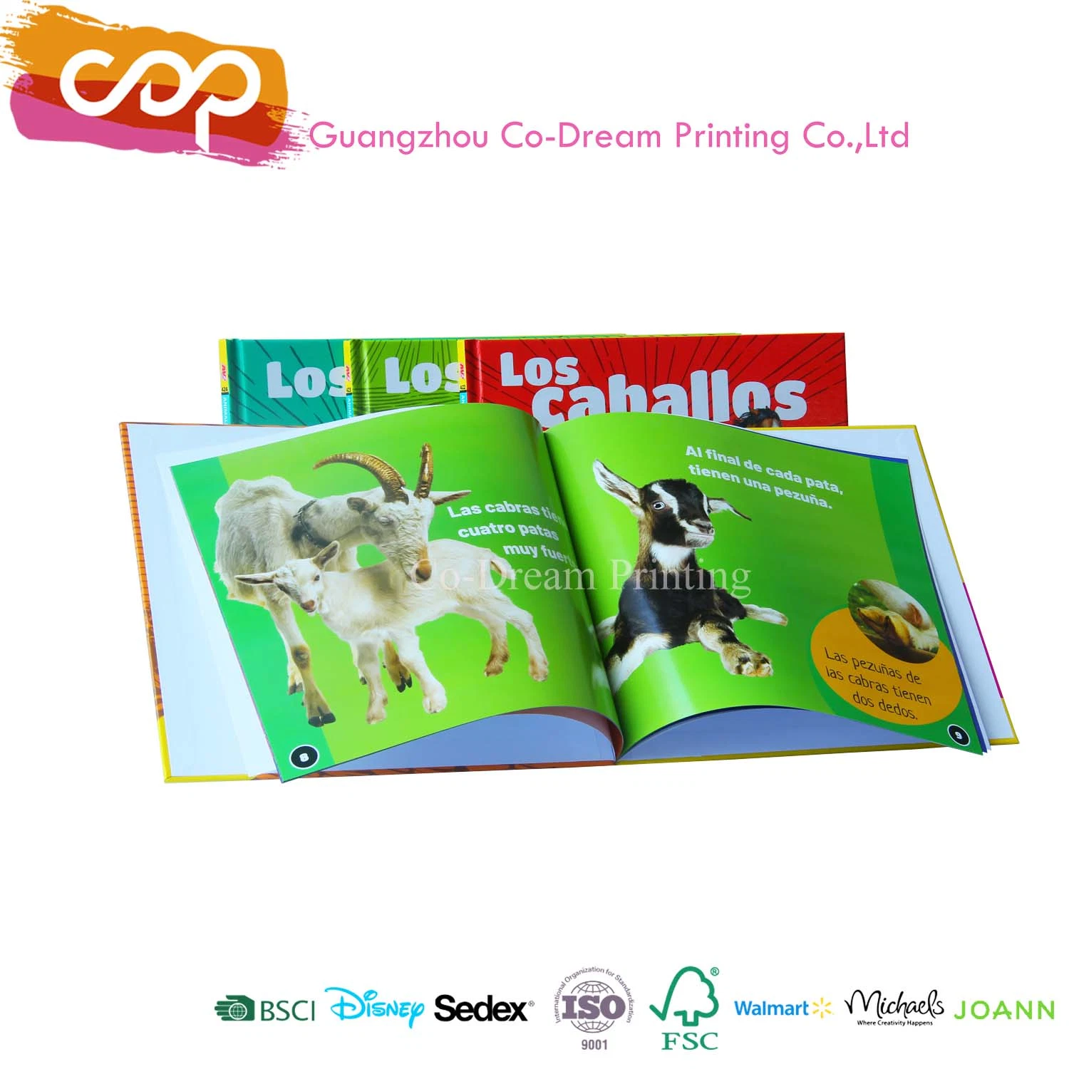 Customized Paper Printing Service for Animal Hardcover Book