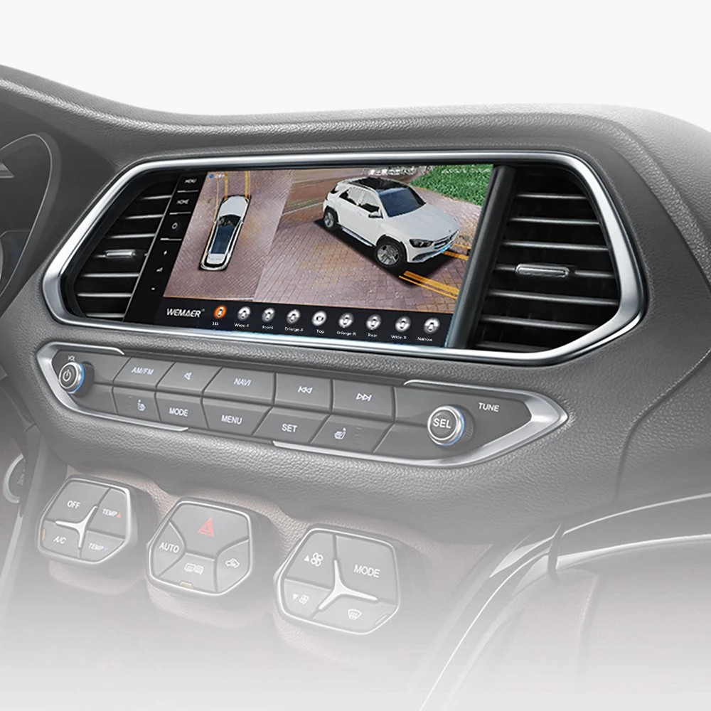 Vista de pájaro 360 Wemaer Surround Monitor de vídeo de la conducción del sistema de cámara de coche (720*480)