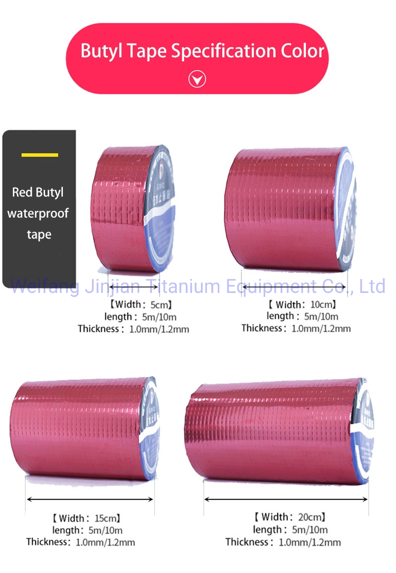 High quality/High cost performance  Self Adhesive Waterproof Sealing Butyl Tape