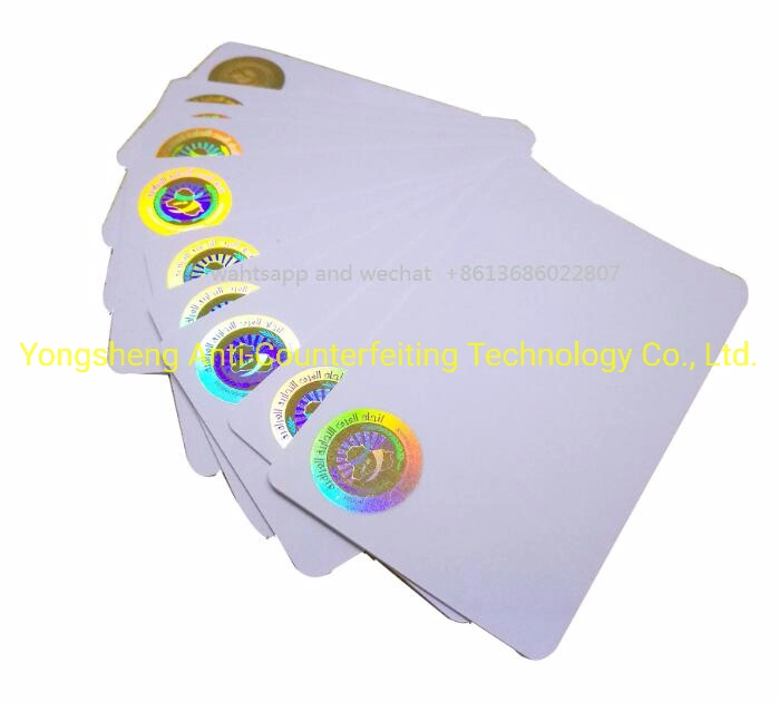 Non-Florescent Invisible Security Hologram Stamped ID Secure Holographic PVC Card