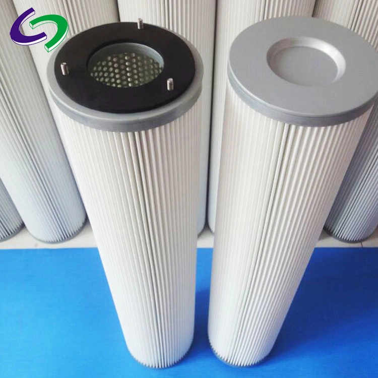 Factory Manufacturer Industrial 0.3 Welding Fume Powder Collection Cylindrical Polyester Dust Cartridge Air Filter