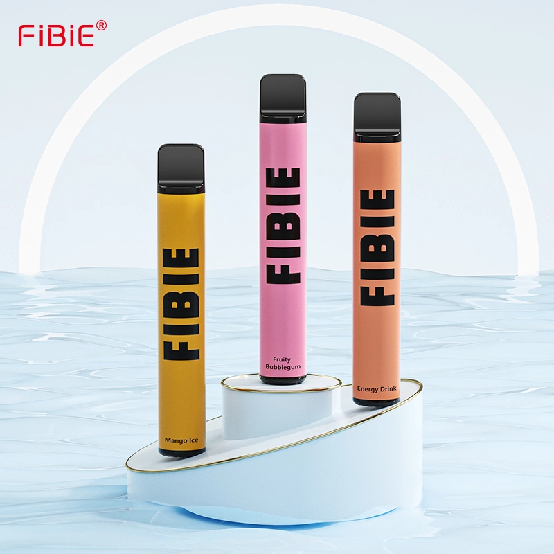 Fibie Vape Pan 550mAh proveedor OEM de la fábrica de sabores de fruta al por mayor 800 inhalaciones de cigarrillos E