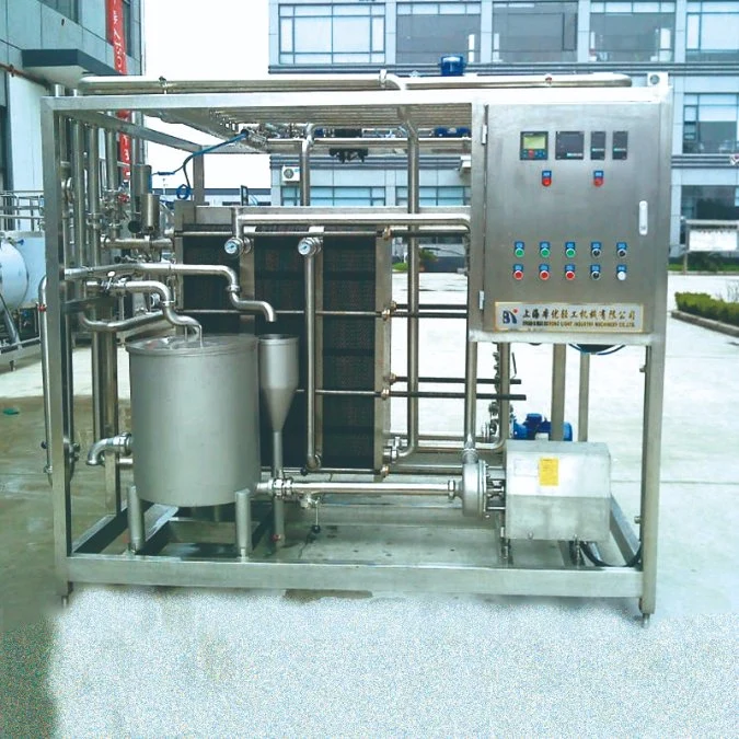 O PLC pleno controle automático com tela 1tph 2tph 3tph leite pasteurizado transformação